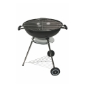 Barbacoa de carbón redonda con parrilla de 55 cm, tapa y ruedas Ardena Venta