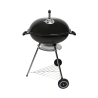 Barbacoa de carbón redonda con parrilla de 55 cm, tapa y ruedas Ardena Oferta