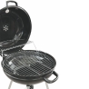 Parrilla de carbón redonda Ø57x90cm con ruedas y tapa Seara Elección