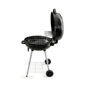 Parrilla de carbón redonda Ø57x90cm con ruedas y tapa Seara Características