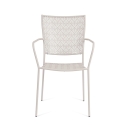 Silla de jardín apilable con reposabrazos de acero Bizzotto Lizette 