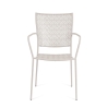 Silla de jardín apilable con reposabrazos de acero Bizzotto Lizette 