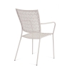 Silla de jardín apilable con reposabrazos de acero Bizzotto Lizette 