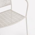 Silla de jardín apilable con reposabrazos de acero Bizzotto Lizette 