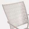 Silla de jardín apilable con reposabrazos de acero Bizzotto Lizette 