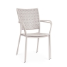 Silla de jardín apilable con reposabrazos de acero Bizzotto Lizette 