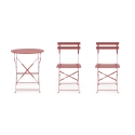 Conjunto de mesa redonda para exterior y 2 sillas de jardín plegables Bistrot Precio