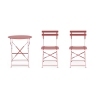 Conjunto de mesa redonda para exterior y 2 sillas de jardín plegables Bistrot Precio