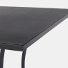 Mesa de jardín cuadrada de acero 70x70x71cm Bizzotto Kelsie Descueto