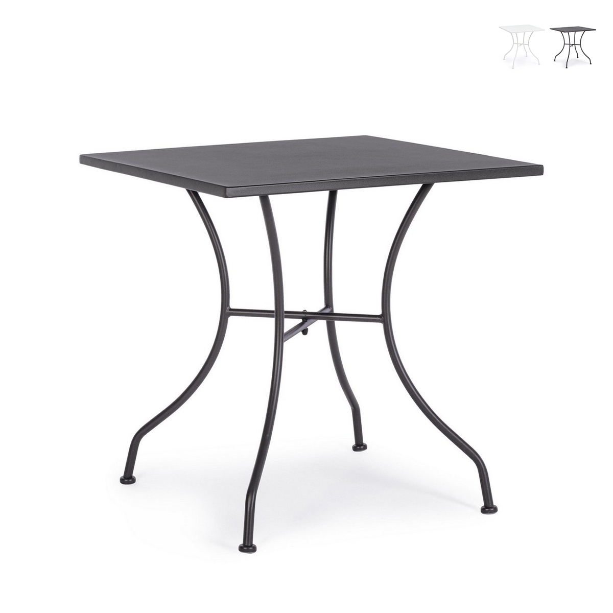 Mesa de jardín cuadrada de acero 70x70x71cm Bizzotto Kelsie Rebajas Mesa de jardín cuadrada de acero 70x70x71cm Bizzotto Kelsie Rebajas