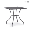 Mesa de jardín cuadrada de acero 70x70x71cm Bizzotto Kelsie Rebajas