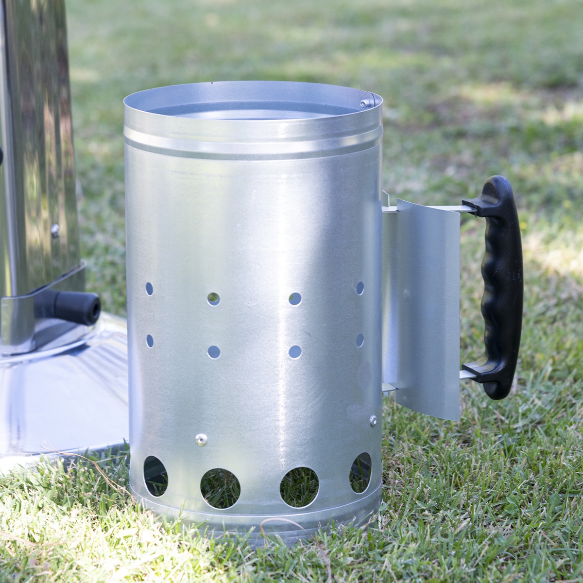Chimenea de encendido para carbón de barbacoa con mango Gruno Promoción Chimenea de encendido para carbón de barbacoa con mango Gruno Promoción