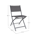 Silla plegable de exterior de acero y textilene Bizzotto Martinez Precio