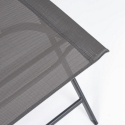 Silla plegable de exterior de acero y textilene Bizzotto Martinez Stock