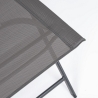 Silla plegable de exterior de acero y textilene Bizzotto Martinez Stock