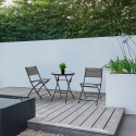 Silla plegable de exterior de acero y textilene Bizzotto Martinez Venta