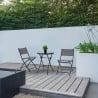Silla plegable de exterior de acero y textilene Bizzotto Martinez Venta