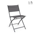 Silla plegable de exterior de acero y textilene Bizzotto Martinez Promoción
