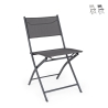 Silla plegable de exterior de acero y textilene Bizzotto Martinez Promoción