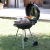Parrilla de carbón redonda Ø57x90cm con ruedas y tapa Seara Venta