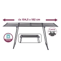 Tendedero extensible interior exterior metal 17m negro Laundry Catálogo