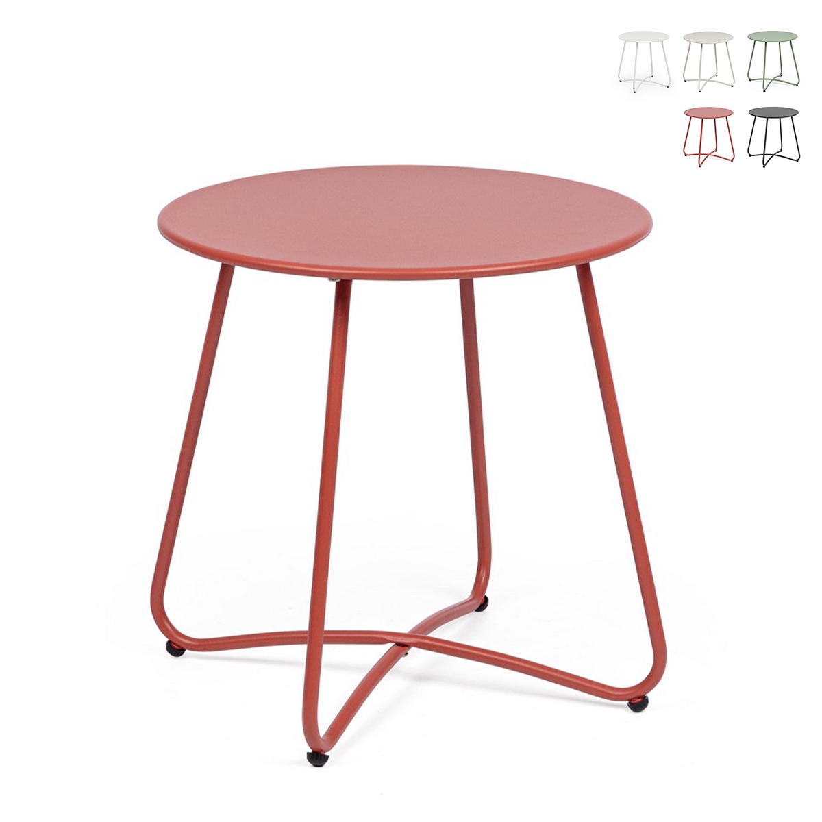 Mesa redonda para exterior 45cm diseño moderno Bizzotto Austin Descueto