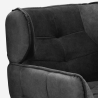 Sillón relax de salón diseño moderno en terciopelo capitoné Lunna Rebajas