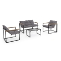 Set de jardín exterior con 2 sillones, sofá y mesa Bizzotto Ilda Promoción