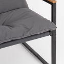 Set de jardín exterior con 2 sillones, sofá y mesa Bizzotto Ilda Modelo