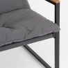 Set de jardín exterior con 2 sillones, sofá y mesa Bizzotto Ilda Modelo