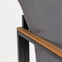 Set de jardín exterior con 2 sillones, sofá y mesa Bizzotto Ilda Características
