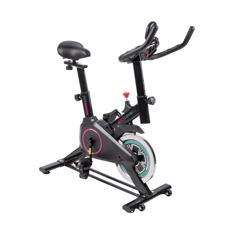 Bicicleta estática volano 4 Kg, pantalla 5 funciones, soporte para smartphone Striva Promoción