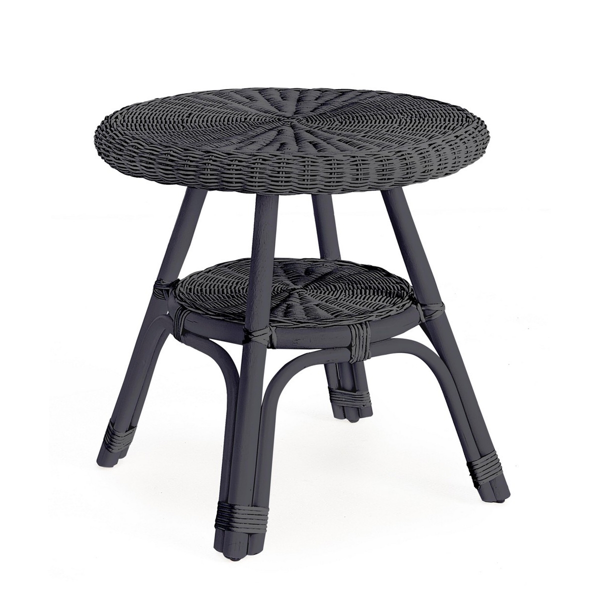 Mesa redonda de exterior 52cm de ratán trenzado Bizzotto Alliss Promoción Mesa redonda de exterior 52cm de ratán trenzado Bizzotto Alliss Promoción