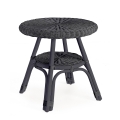 Mesa redonda de exterior 52cm de ratán trenzado Bizzotto Alliss Promoción