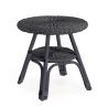 Mesa redonda de exterior 52cm de ratán trenzado Bizzotto Alliss Promoción