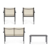 Conjunto de jardín 2 sillas sofá mesa beige Bizzotto Florida Rebajas