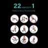 Banco de ejercicios abdominales multifuncional 22 en 1 plegable Power Fit Modelo