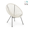 Sillón exterior de cuerda diseño spaghetti Bizzotto Parker Promoción
