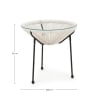 Mesa redonda de exterior Ø50cm tejida en cuerda Bizzotto Parker 
