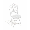 Conjunto de mesa y 2 sillas de exterior de hierro blanco Provence Breakfast Catálogo