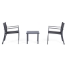 Conjunto de jardín 2 sillas modernas con mesa 45x45cm Bizzotto Auri Venta