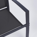 Conjunto de jardín 2 sillas modernas con mesa 45x45cm Bizzotto Auri Elección
