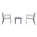 Conjunto de jardín 2 sillas modernas con mesa 45x45cm Bizzotto Auri Características