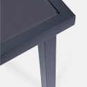 Conjunto de jardín 2 sillas modernas con mesa 45x45cm Bizzotto Auri 