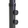 Sombrilla de jardín 3m con brazo lateral efecto rafia Kiso Plus Descueto