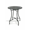 Juego de mesa y 2 sillas plegables para exterior de hierro negro Provence Breakfast Rebajas