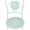 Conjunto de mesa y 2 sillas plegables de exterior verde Le Regole dell'Aperitivo Oferta