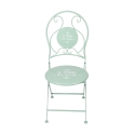 Conjunto de mesa y 2 sillas plegables de exterior verde Le Regole dell'Aperitivo Stock