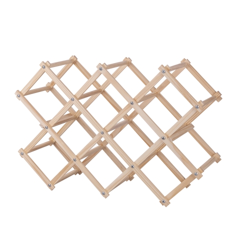 Botellero plegable de madera de pino 53x17x38 Vintor Promoción
