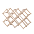 Botellero plegable de madera de pino 53x17x38 Vintor Promoción